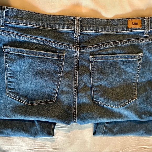 Women's Straight Leg Jeans Size 16 Lee - Picture 3 of 10